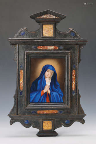 porcelain painting in Renaissance-frame