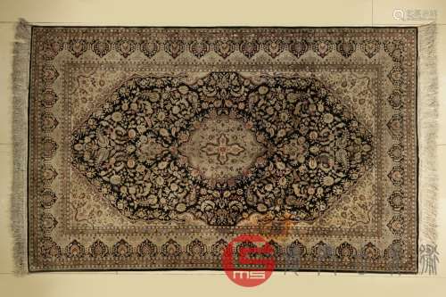 纯羊毛全手工编织藤蔓花卉纹2.49米大地毯