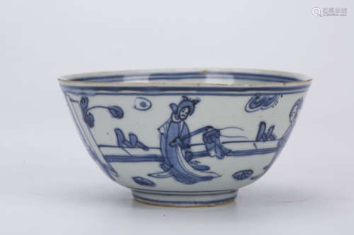 A Chinese Blue and White Porcelain Bowl