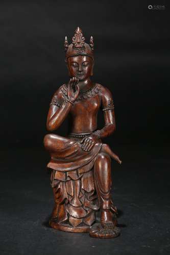 A Chinese Carved Chenxiang Buddha