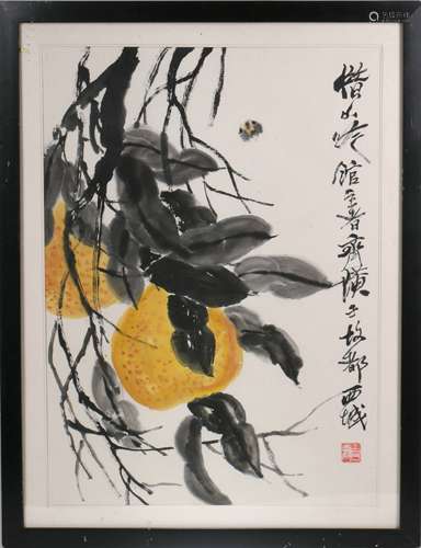 A Chinese Painting with Frame