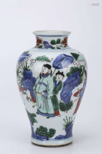 A Chinese Famille Rose Porcelain Vase