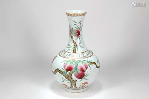 A Chinese Famille Rose Porcelain Vase