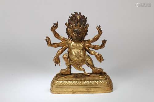 A Chinese Gilt Bronze Buddha