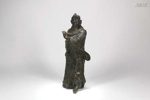A Chinese Bronze Man Statue