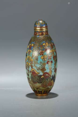 A Chinese Cloisonné Bottle