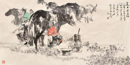 王万成（b.1964） 夏日曼日玛 软片 设色纸本