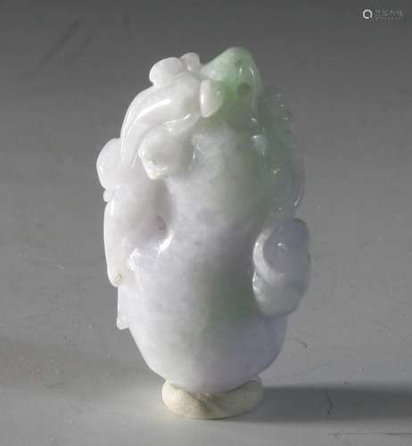 Nature Jadeite Double-Gourd Pendant