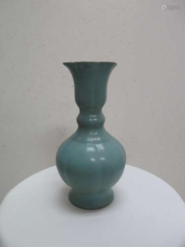 Chinese Blue Glazed Vase