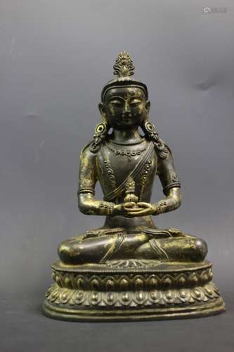 Chinese Gilt Bronze Buddha