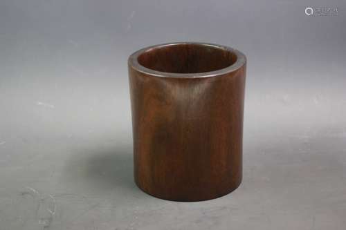 Chinese Wood Carved Brush Pot