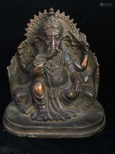 Chinese Bronze Carved Buddha