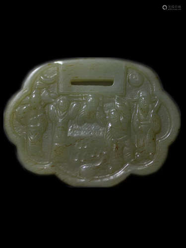 Chinese Jade Carved Plaque