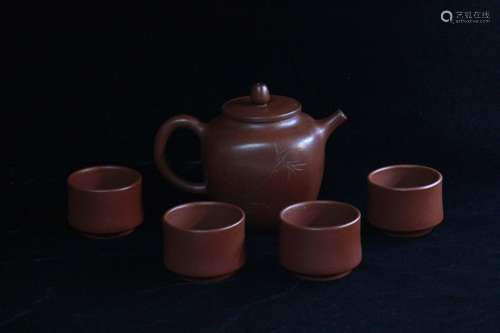 Set of Chinese Yixing Zisha Teapot, Mark