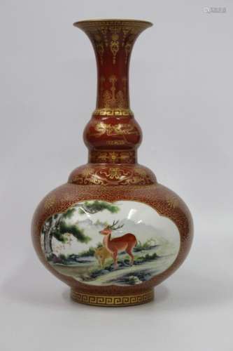 Chinese Famille Rose Vase