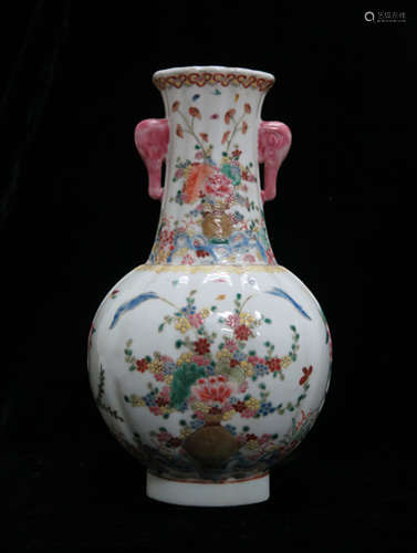 Chinese Famille Rose Vase