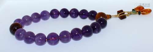 An Amethyst Buddhist Prayer Beads