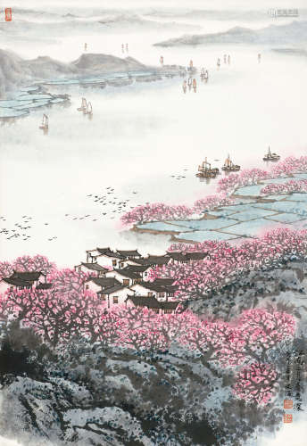 宋文治（1919～1999） 江南三月 镜心 设色纸本