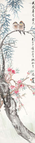 汪琨（1877～1946） 武陵春色 立轴 设色纸本