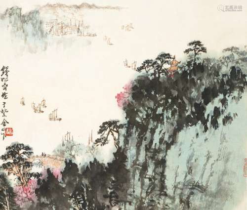 钱松嵒（1899～1985） 紫金山 镜心 设色纸本