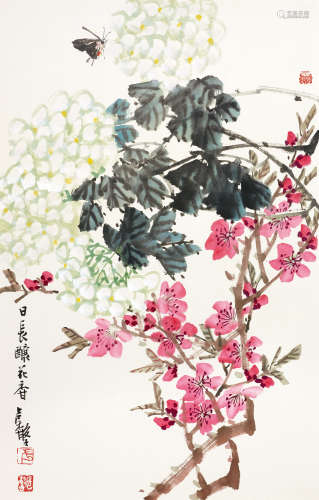 张继馨（b.1926） 日长酿花香 镜心 设色纸本