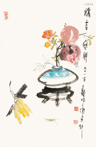 张继馨（b.1926） 秋吉 镜心 设色纸本