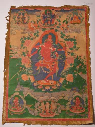 A THANGKA OF KURUKULLA . 18th Century