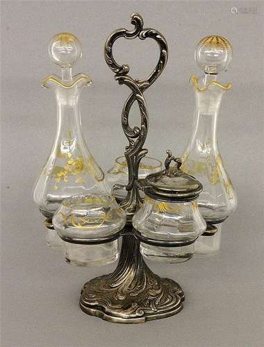 A CRUET STAND St. Louis, France ca. 1900