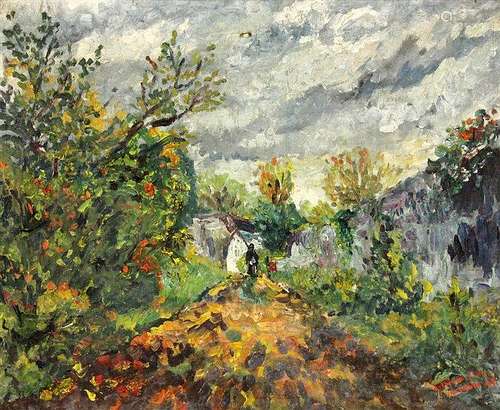 MOREL, J. French painter ca. 1949 Impressionistic