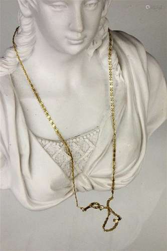 A NECKLACE 585/000 yellow gold. 40.5 cm long