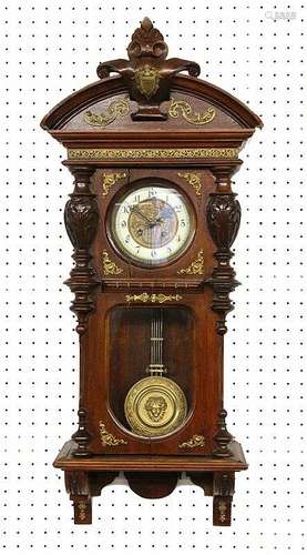 A REGULATOR WALL CLOCK German circa 1890