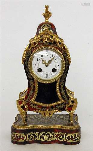 A SMALL BOULLE BRACKET CLOCK France, 19th