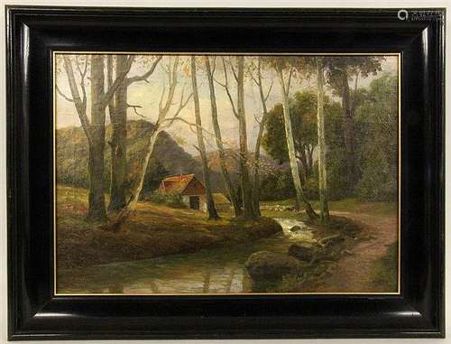 ENTENMANN, J. 19th/20th century River landscape