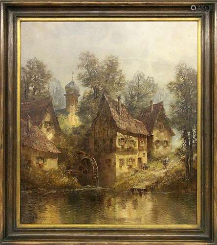 NAUMEYER, GERD Dresden 1924, Watermill in the