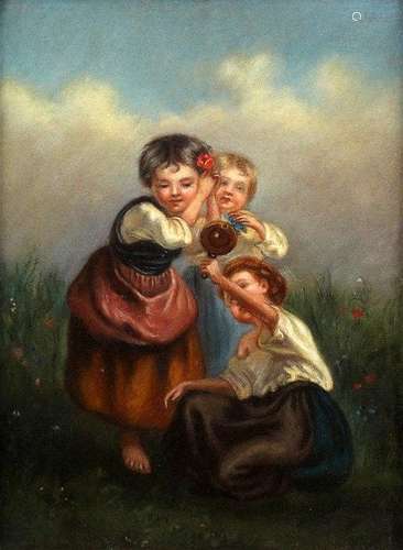 PAINTER OF CHILDREN 19th century Are you the