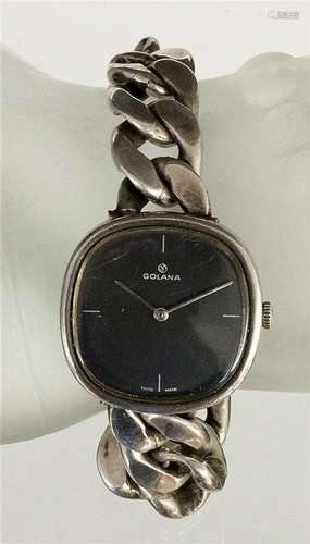 A GOLANA WRISTWATCH WITH CURB BRACELET 835/000