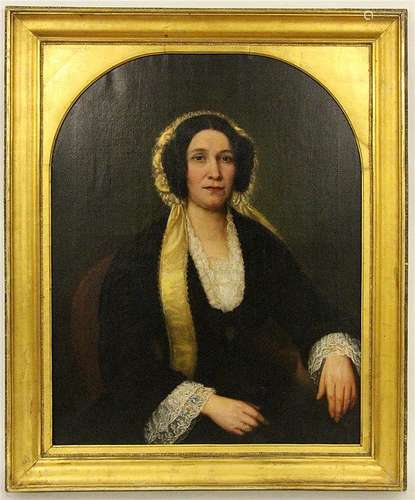 PORTRAIT PAINTER 19th century Portrait of a lady