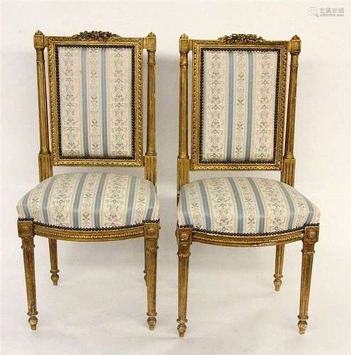 A PAIR OF CHAIRS France circa 1870 Empire style