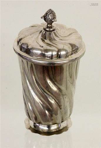 A BAROQUE LIDDED CUP Augsburg circa 1750 Silver