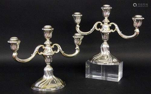 A PAIR OF BAROQUE STYLE CANDLESTICKS Bruckmann