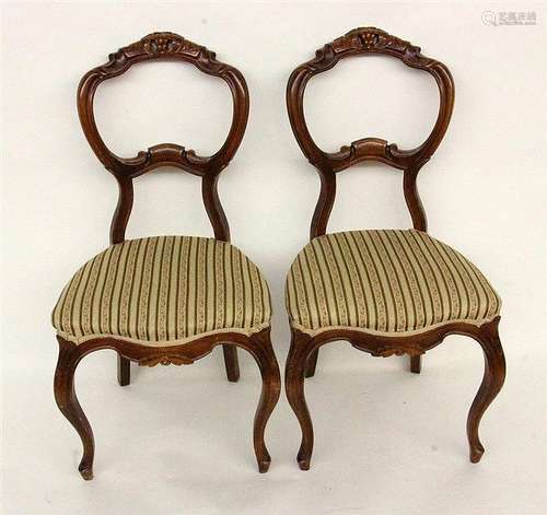 A PAIR OF LOUIS PHILIPPE CHAIRS France, 19th