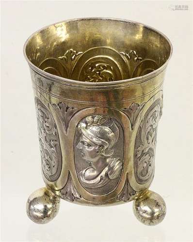 A CUP Nuremberg circa 1700 Silver, partly gilded