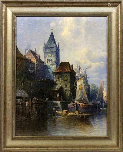 UNKNOWN ARTIST 19th/20th century Medieval town