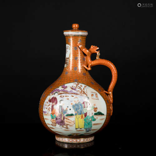 18th Antique Export Porcelain Vase