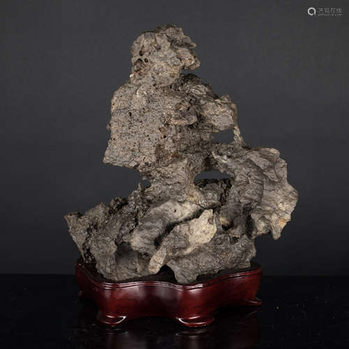 Antique / Vintage Scholar Rock with Stand