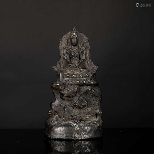 18th Antique Bronze Nepal Buddha