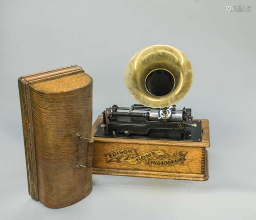 1850-1900 Edison Home Phonograph Cylinder Player