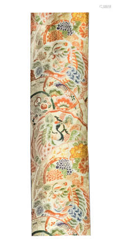 Japanese Antique Silk Embroidered Textile