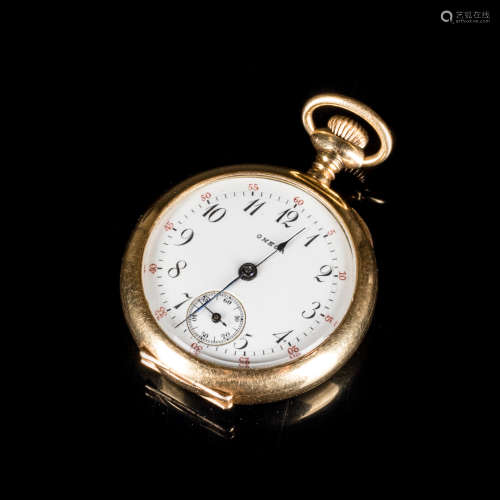 Antique 14kt Gold Open-Faced Pocket Watch