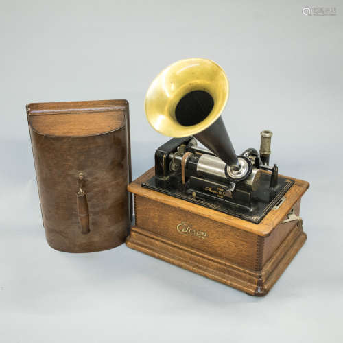 1850-1900 Antique Edison Cylinder Player